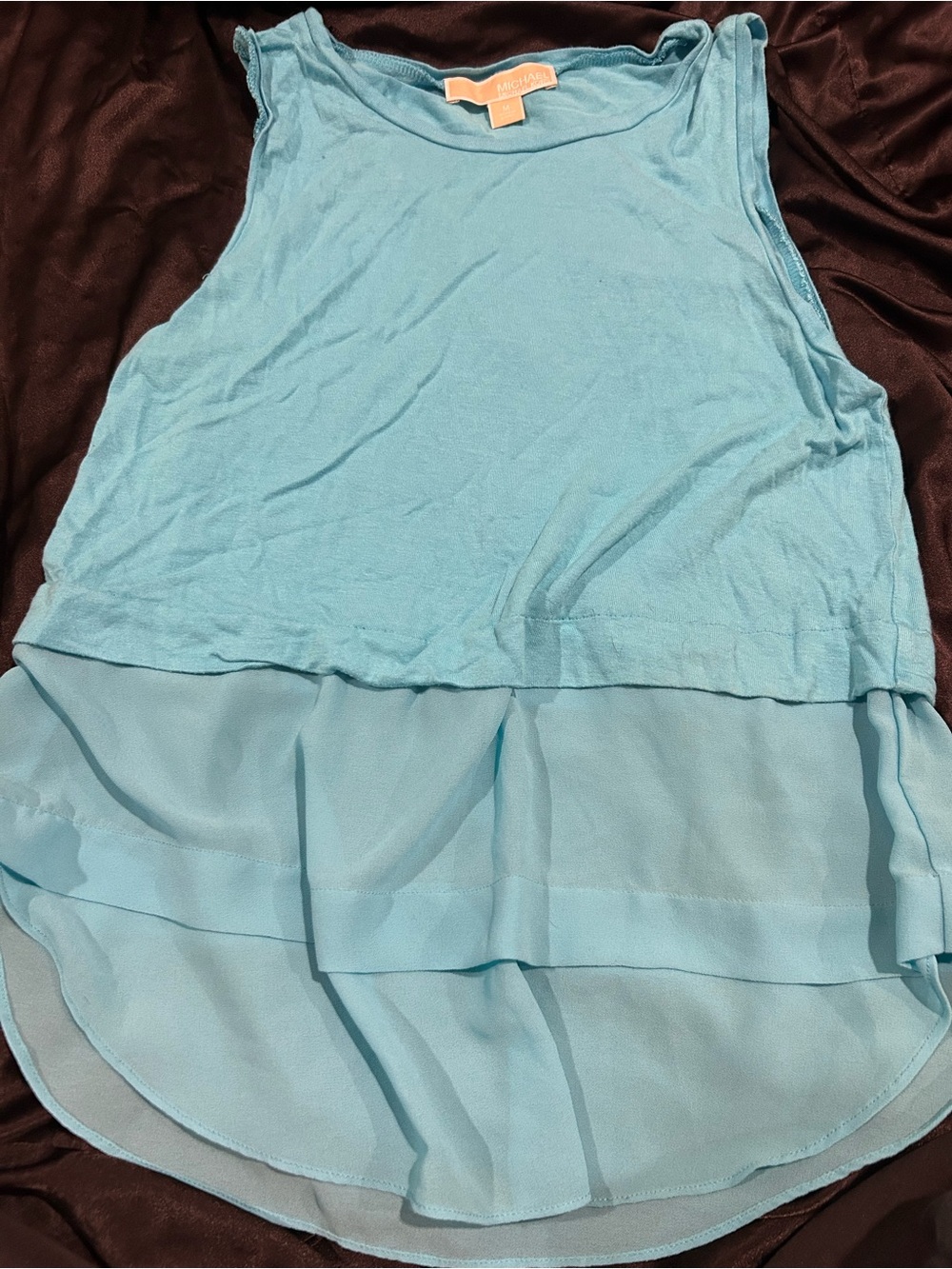 Michael Kors Bright Turquoise Crewneck Tee